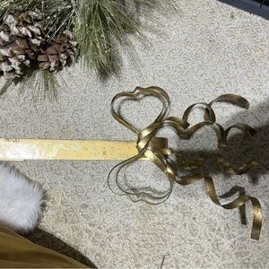 Gold  Ribbon Door Wreath Hanger